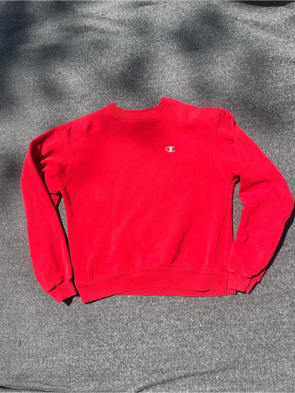 Champion Men’s Bright Red Crewneck Sweatshirt